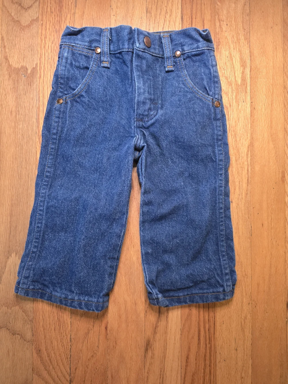 Vintage Wrangler Toddler Boys Jeans Size 1T Dark Wash Western Cowboy Denim